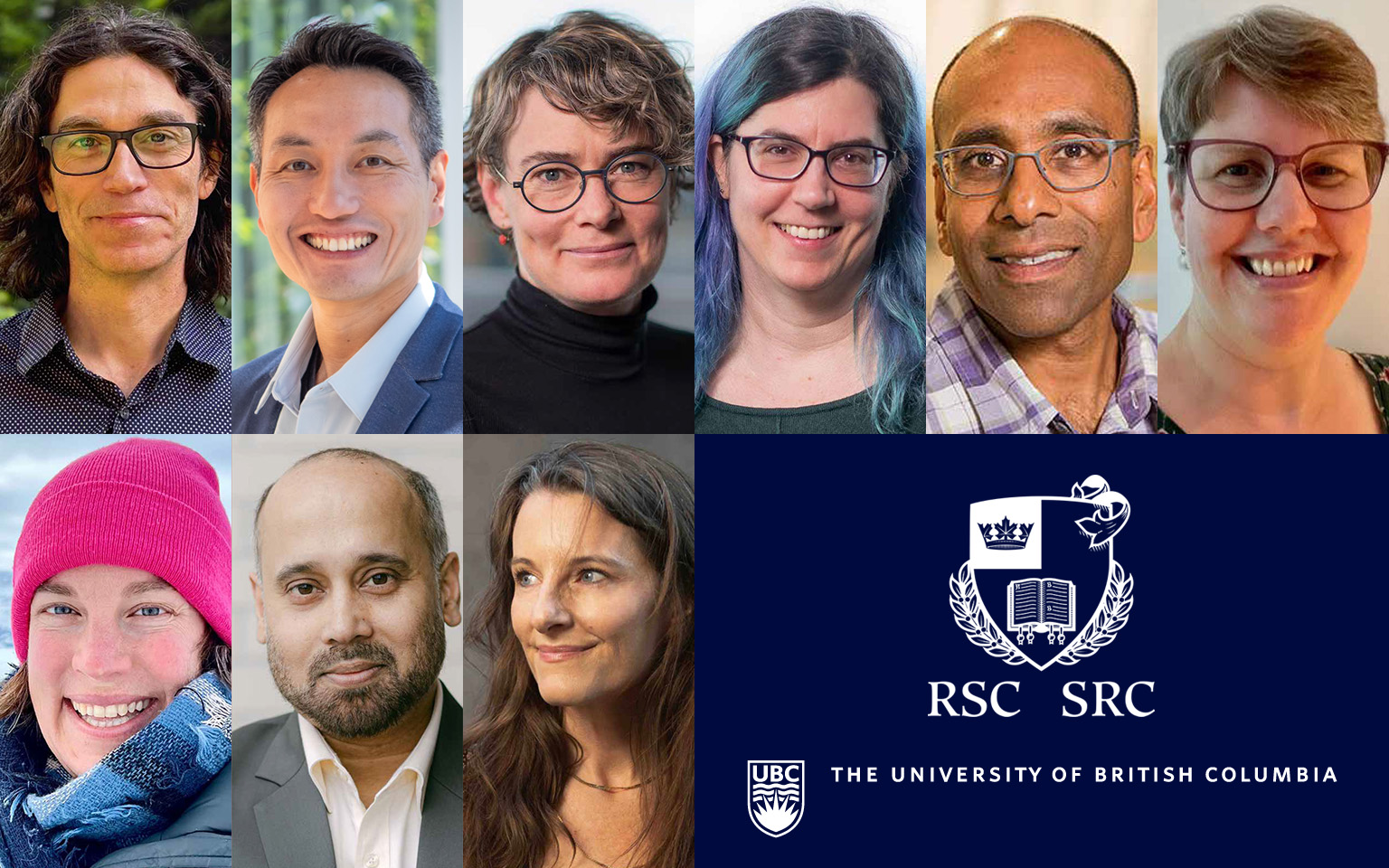 L-R: Bertram, Cheung, McGrenere, Munzner, Soma, Stairs, Myers-Smith, Routh, Walsh