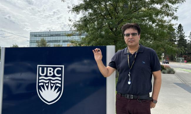 UBCO’s Dr. Hadi Mohammadi holds his latest innovation—a manufactured heart valve that combines the best of both tissue and mechanical technologies—that may eventually out-perform current valves.